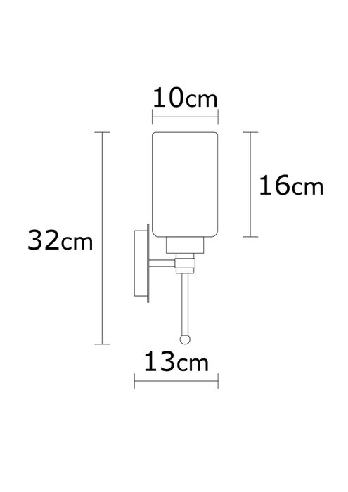 Opviq Balcova - N-344 Lámpara de pared plateada Opviq Balcova - N-344 Lámpara de pared plateada